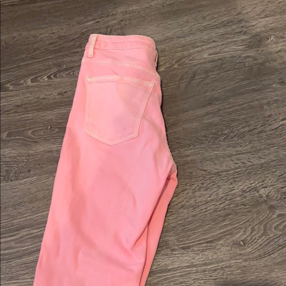 Top shop pink denim jeans